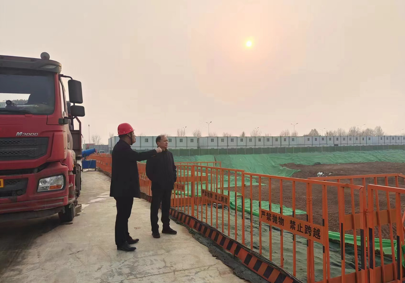 市路橋集團(tuán)督導(dǎo)檢查大河冷鏈物流項(xiàng)目建設(shè)工作