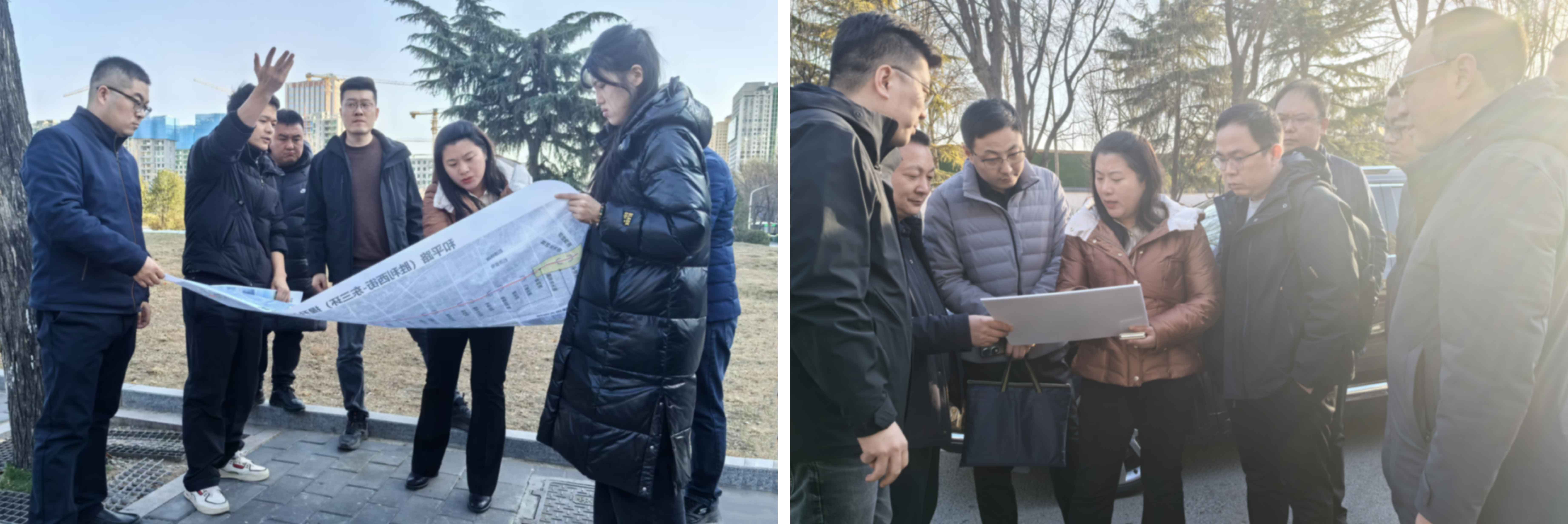 交投集團黨委副書記、副董事長、總經(jīng)理張曉冬到倉豐路、和平路、談固大街項目現(xiàn)場調(diào)度指導(dǎo)